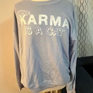 NWT Originality “Karma is a Cat” Taylor sweatshirt